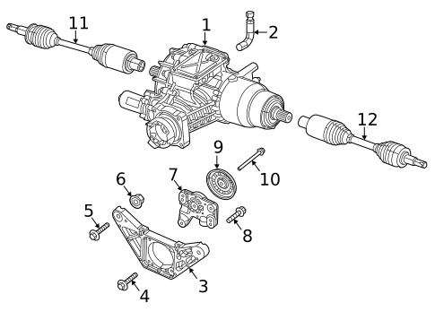 Axle & Differential for 2016 Chrysler 200 #0