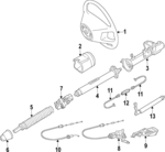 5101587AA - Steering: Handle for Chrysler: Crossfire Image
