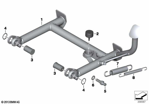 Center Stand for 2016 BMW-Motorrad C evolution #0