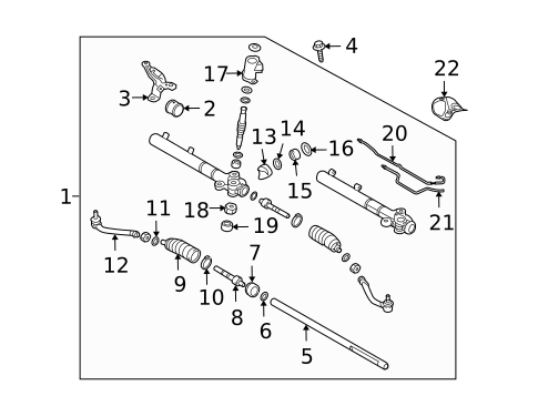 Steering Gear & Linkage for 2011 Hyundai Santa Fe #0