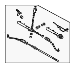 577000W100 - Steering: Gear Assembly for Hyundai: Santa Fe Image