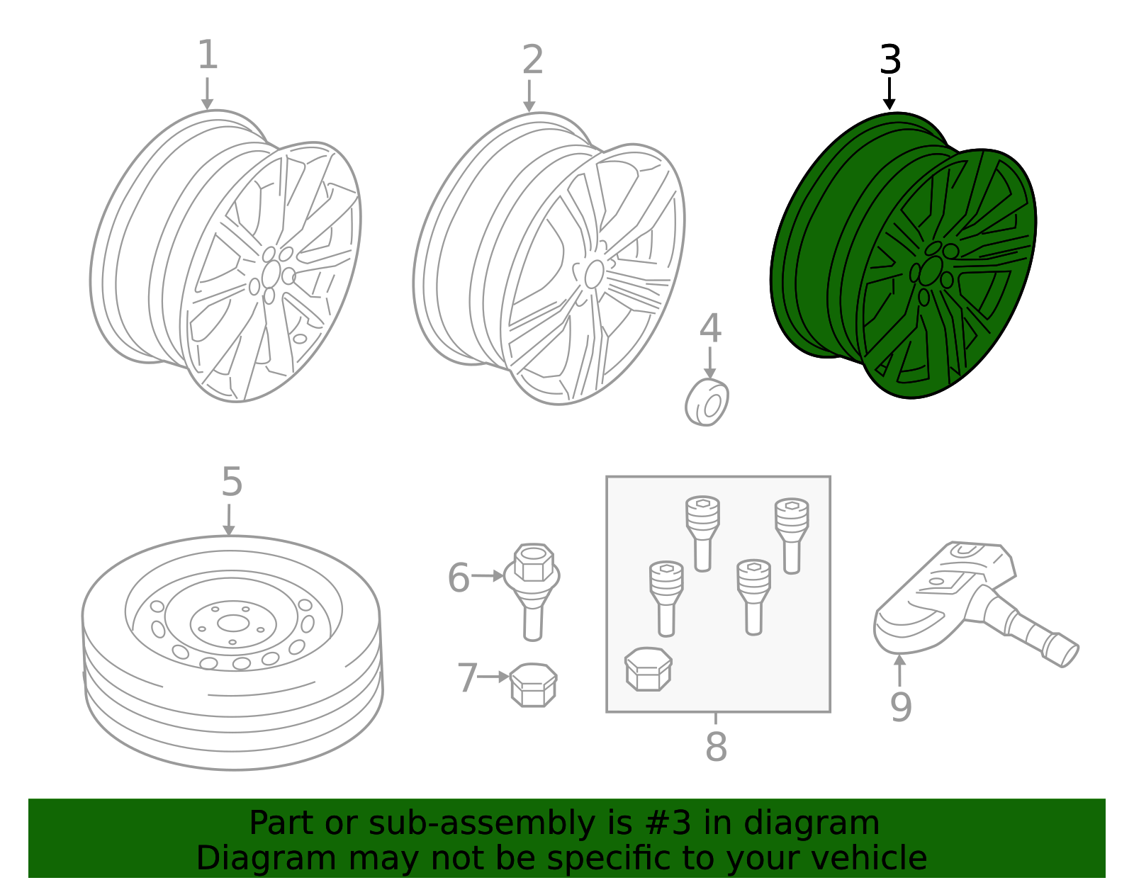 Genuine Wheel, Alloy for 2019-2022 Volvo | Part# 32143049