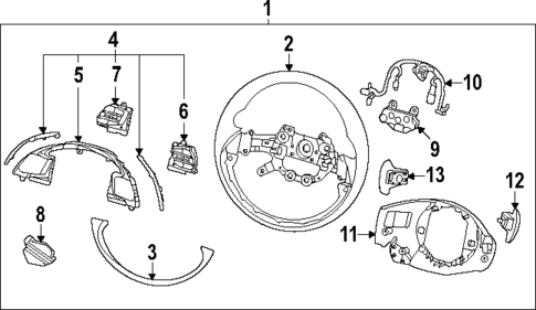 Steering Wheel & Trim for 2022 Kia EV6 #0