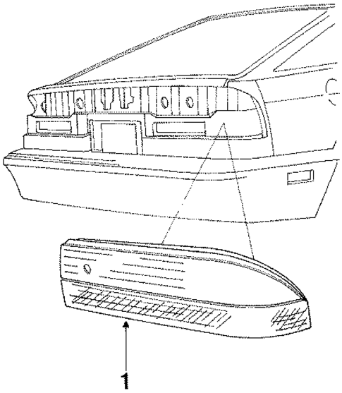 Tail Lamps for 1987 Dodge Daytona #0