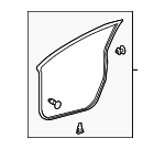 6786102210 - Body: Door Weather-strip for Toyota Image