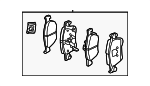 4502230BA01 - Brakes: Brake Pads for Honda Image