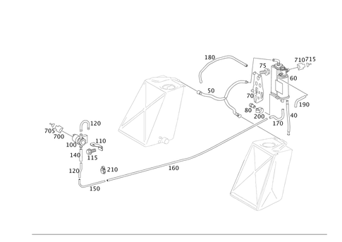Closed Fuel-Evaporation-Control System for 2008 Mercedes-Benz SLR McLaren #0