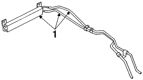 Power Steering Oil Cooler for 2000 Mercury Cougar #0