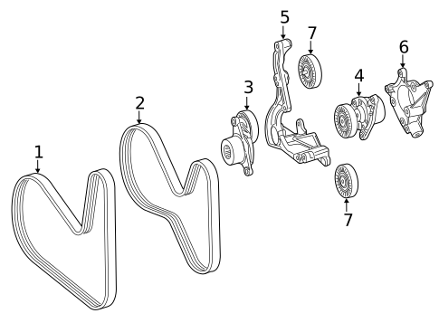 Belts & Pulleys for 2019 Mercedes-Benz AMG GT 63 #0