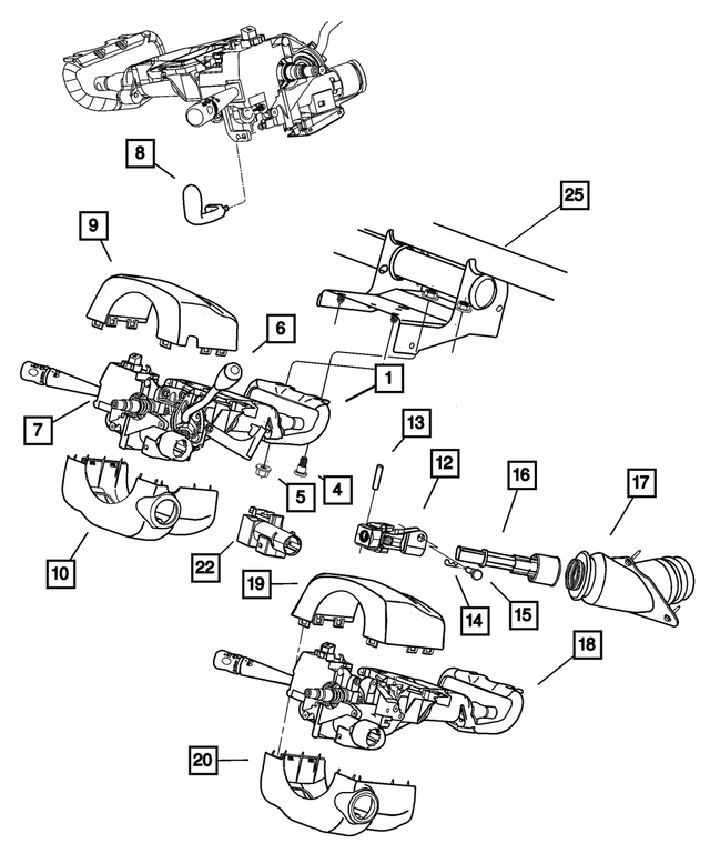 5086359AA - Steering: Steering Column for Mopar Image