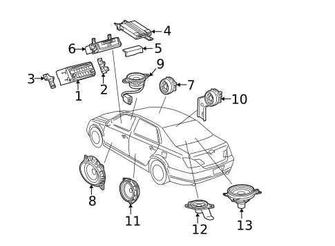 Sound System for 2005 Toyota Avalon #0