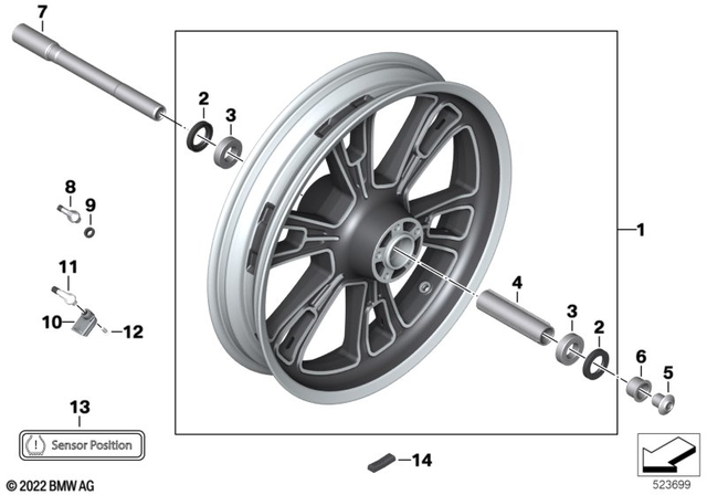 36319829827 - Wheels and Tires: Torx screw for BMW-Motorrad Image
