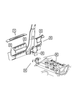 ZL921X9AA - Interior Trim: Scuff Plate, Right for Mopar Image
