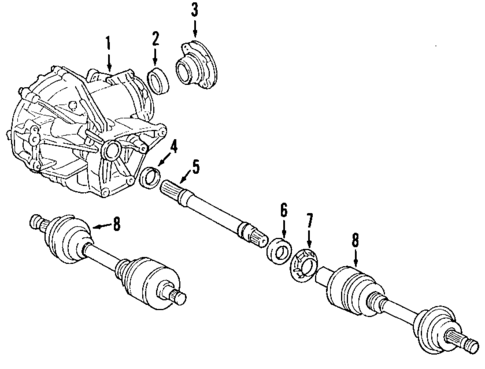 Propeller Shaft for 2007 Mercedes-Benz E550 #0