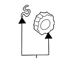 7245718010S1 - Body: Adjust Knob for Toyota: Avalon, Camry, Corolla, Matrix, RAV4, Sienna Image