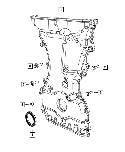 Timing Belt/Chain and Cover and Balance Shaft for 2014 Chrysler 200 #2
