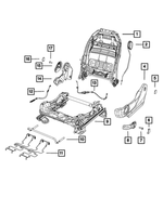 68194579AA - : Front Seat Back Frame for Mopar Image