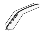 73152SDAA01 - Body: Roof Molding for Honda: Accord Image