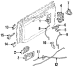 8051180M10 - : Lock Rod for Nissan Image