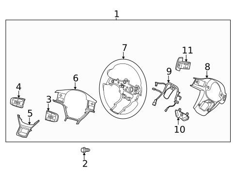 Steering Wheel & Trim for 2023 Kia Sportage #1