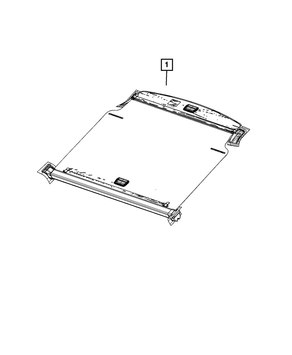 6MN17TX7AA - Cargo Compartment Cover 2022-2025 Jeep Grand Cherokee