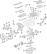 12643670 - : Engine Crankshaft Bearing Set for Buick: Enclave, LaCrosse | Cadillac: ATS, CT4, CTS, SRX, XTS | Chevrolet: Camaro, Caprice, Captiva Sport, Colorado, Equinox, Impala, Impala Limited, Malibu, Traverse, Traverse Limited | GMC: Acadia, Acadia Limited, Canyon, Terrain Image