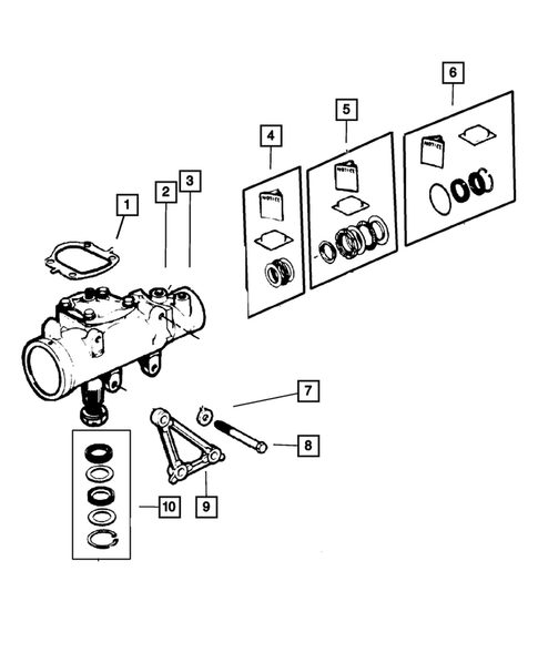 Steering Gear for 2001 Jeep Cherokee #0