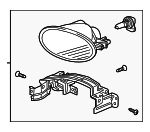 33951TR0A51 - : 2013-2015 Honda Civic - Fog Light Unit L (Coo) for Honda: Civic Image