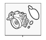 11518642290 - Fuel System: Water Pump for BMW: 530i, 540i, 750i, 750i xDrive, Alpina B7, Alpina B8 Gran Coupe, Alpina XB7, M550i xDrive, M850i xDrive, M850i xDrive Gran Coupe, X5, X6, X7 Image