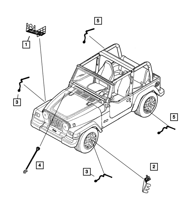 56027728AB - Electrical: Anti-lock Brakes Sensor, Right for Mopar Image