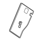 25392401008U16 - Body: Seat Back Panel for Mercedes-Benz Image