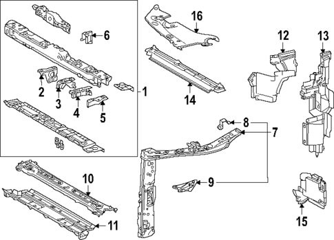 Radiator Support for 2025 Toyota Crown Signia #0