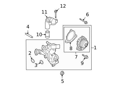 Water Pump & Related Components for 2011 Ford Fusion #0