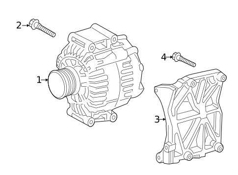 Alternator for 2020 Mercedes-Benz Sprinter 2500 #1