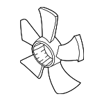 19020P8FA01 - Cooling System: Blade for Acura: CL, MDX, TL Image