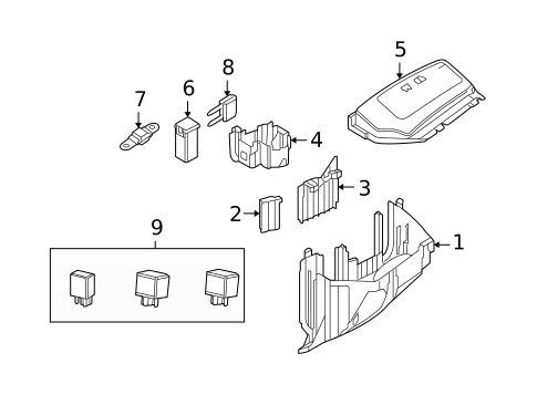 Fuse & Relay for 2009 Land Rover LR2 #0