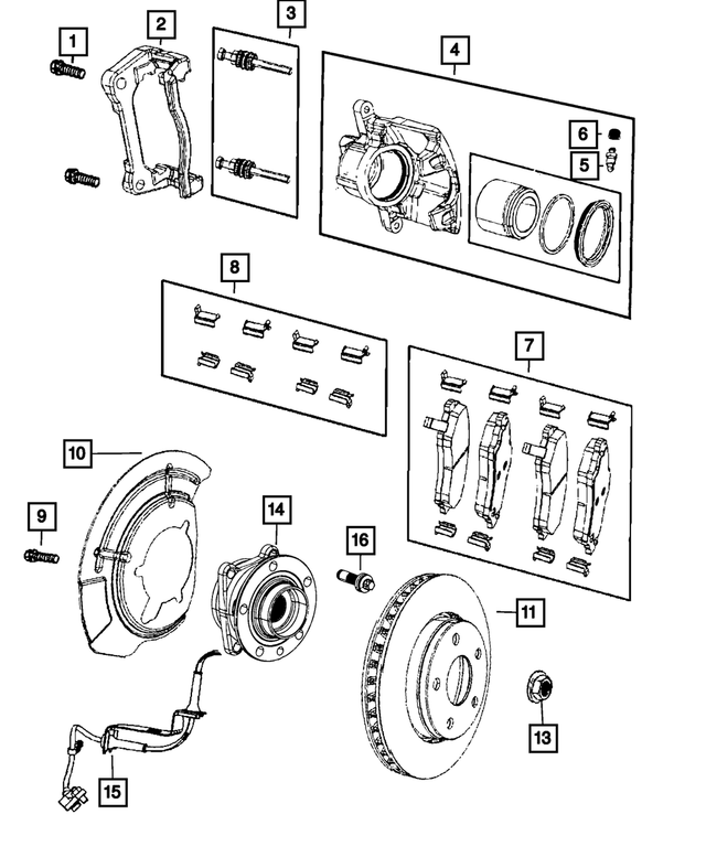 68462619AA - : Brake Rotor, Right for Mopar Image