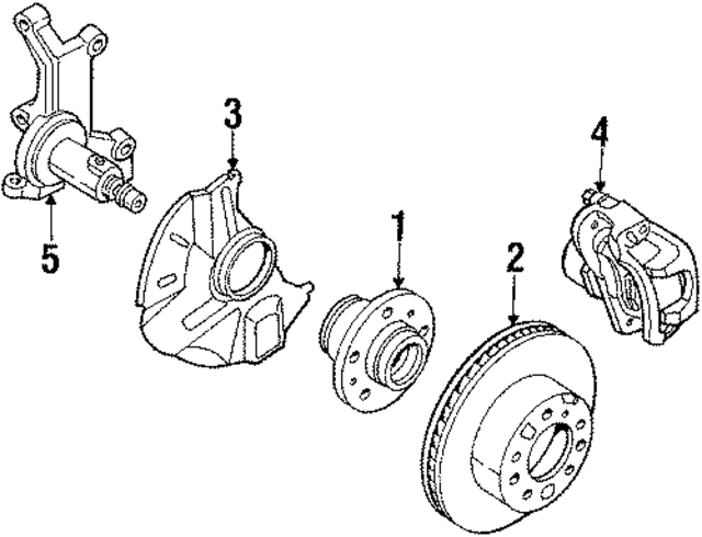 LA013304XB - Brakes: Hub Assembly for Mazda Image