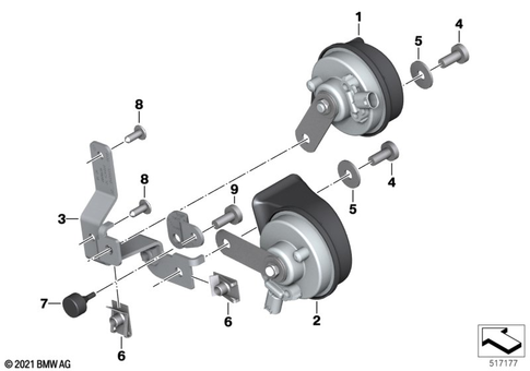 Anti-Theft Horm, Horn for 2025 BMW-Motorrad K 1600 GT #0
