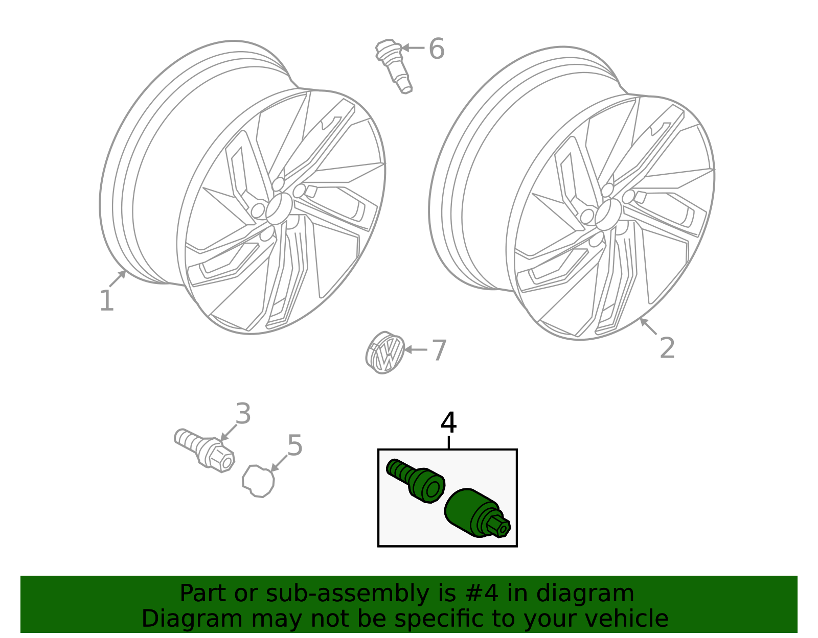2021-2023 Volkswagen ID.4 Wheel Bolt WHT-002-537 | QuirkParts