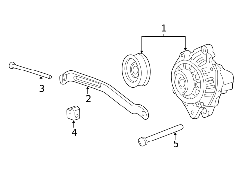 Alternator for 2005 Kia Optima #0