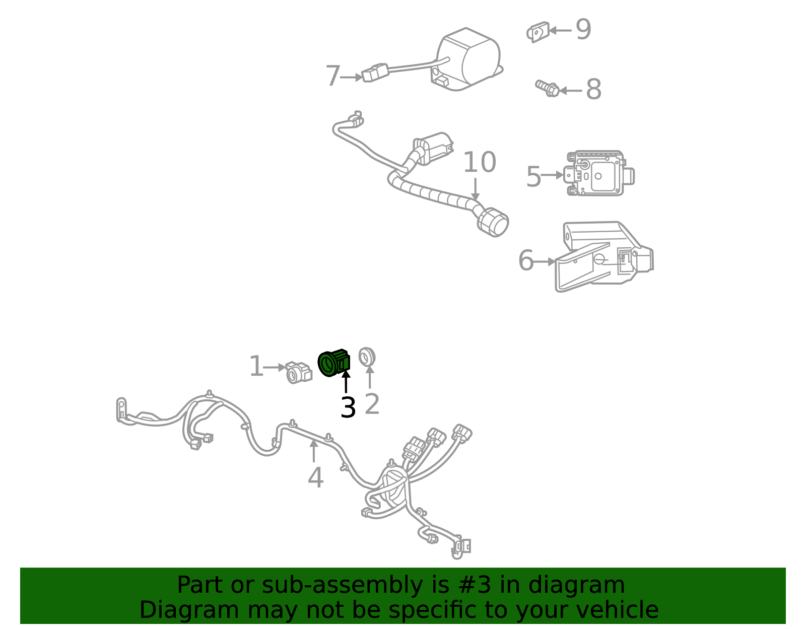 Bracket Replaces Part Number 84590529 84695395 GM | GMPartsDirect.com