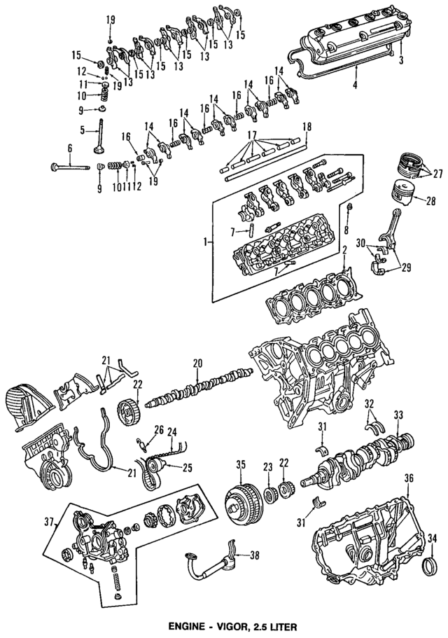 14721PV1000 - Engine: Exhaust Valve for Acura Image