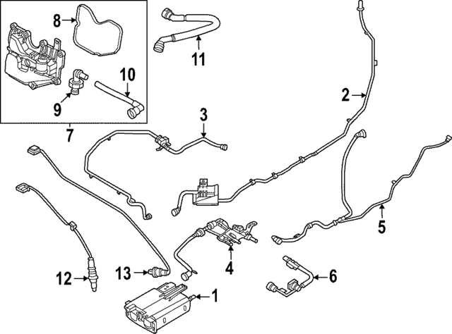 NZ6Z9D683D - : Tank Pressure Sensor for Ford: Maverick Image