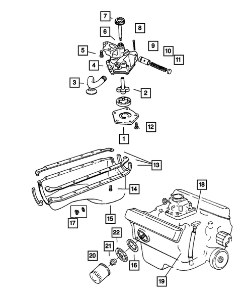 Engine Oiling for 2001 Dodge Dakota #0