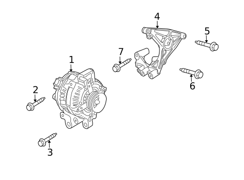Alternator for 2009 Cadillac CTS #0
