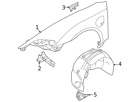Fender & Components for 2023 Porsche Taycan #1
