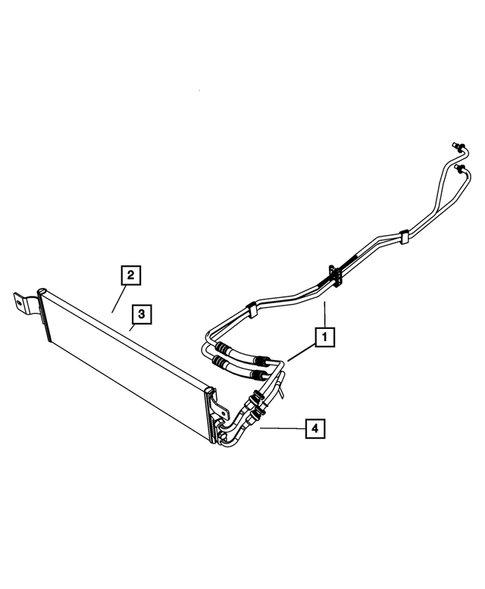 Lines, Transmission Oil Cooler for 2007 Jeep Wrangler #0