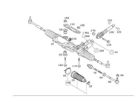 Steering Gear for 1999 Mercedes-Benz SL600 #0