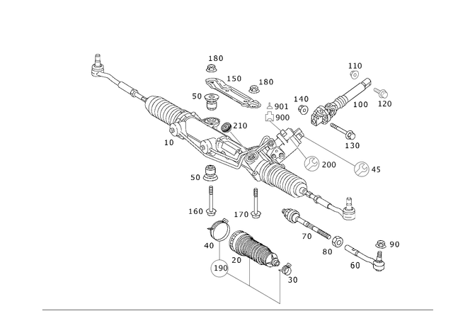 2304601300 - Steering: Steering for Mercedes-Benz: SL500, SL55 AMG, SL550, SL600, SL63 AMG, SL65 AMG Image image